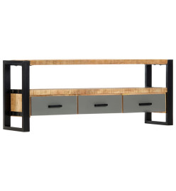 Meuble TV 130 x 30 x 50 cm Bois massif de manguier