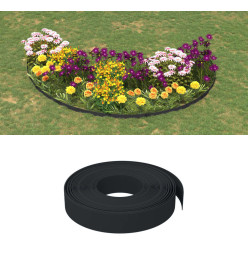 Bordures de jardin 4 pcs noir 10 m 10 cm polyéthylène