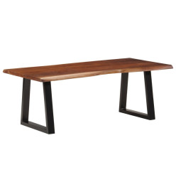 Table basse marron miel 110x55x40 cm bois massif d'acacia