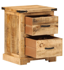 Table de chevet 40x35x50 cm bois de manguier massif