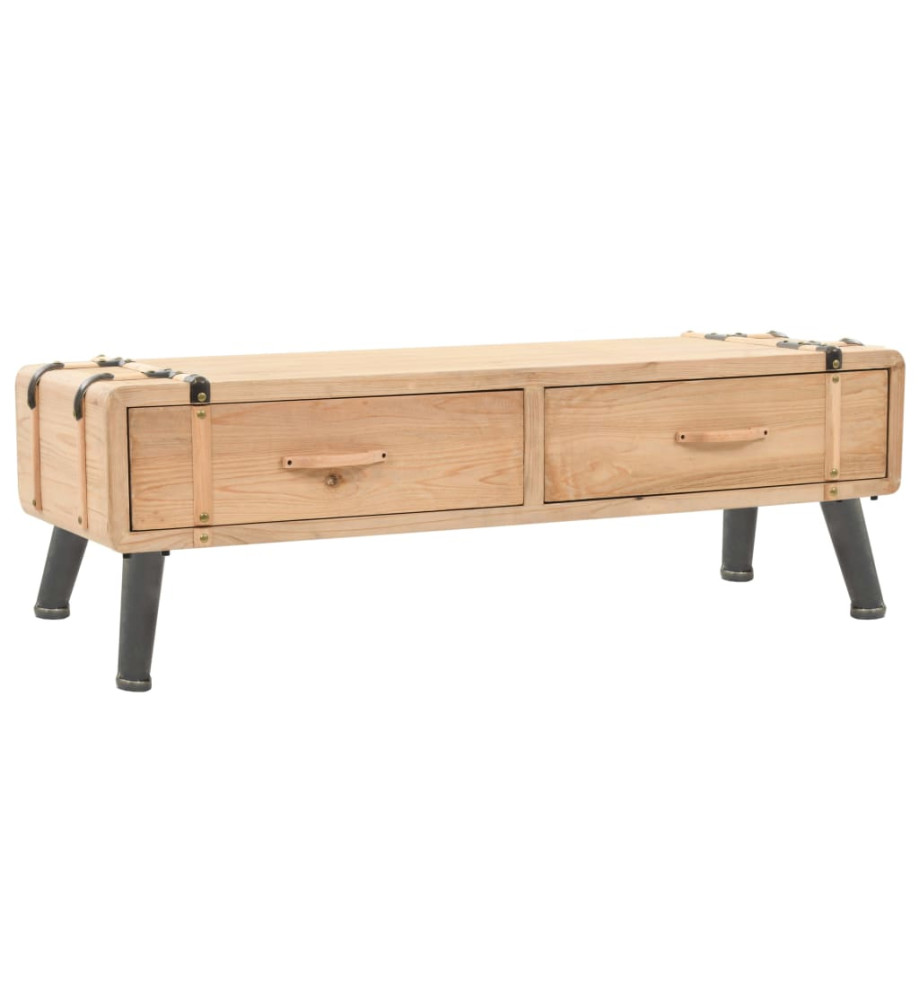 Meuble TV Bois de sapin massif 120 x 33 x 35 cm