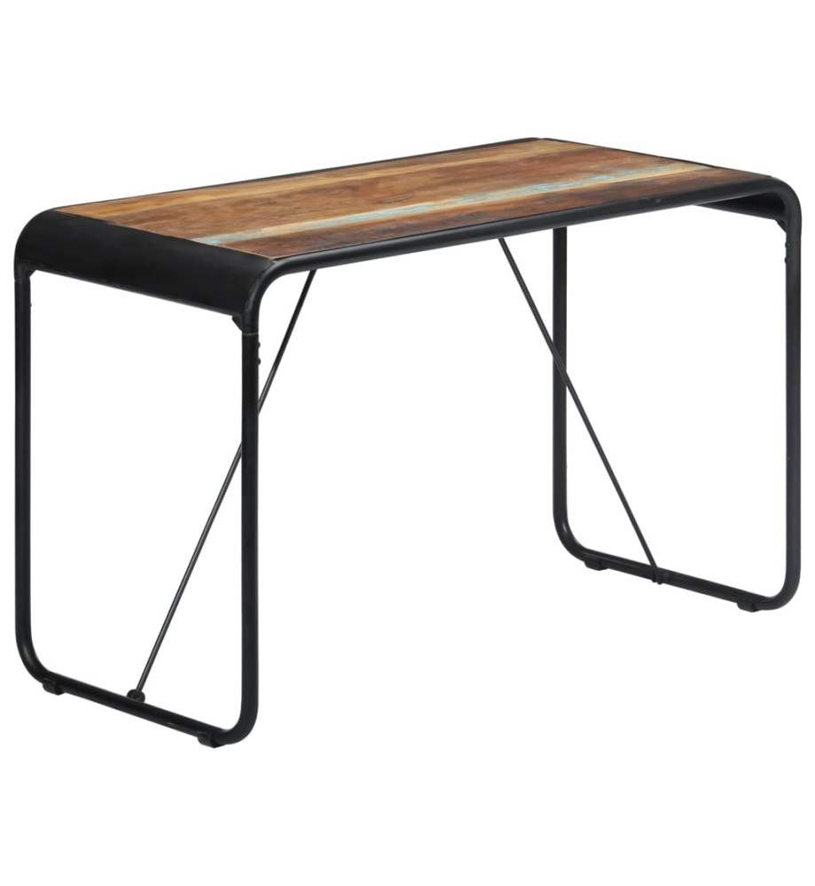 Table de salle à manger 118x60x76cm Bois de récupération massif