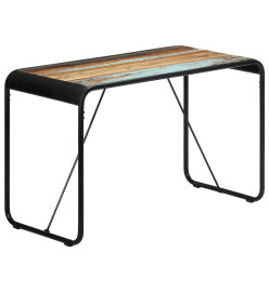 Table de salle à manger 118x60x76cm Bois de récupération massif