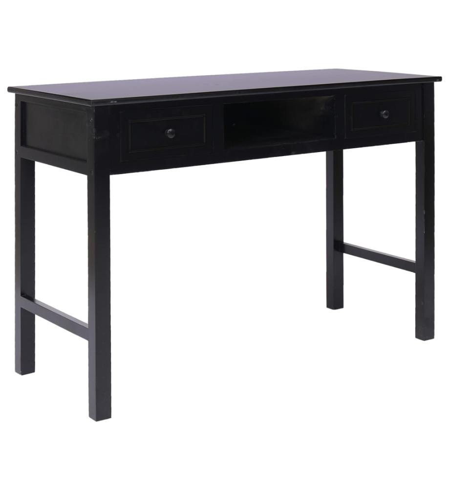 Bureau Noir 110 x 45 x 76 cm Bois