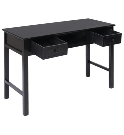 Bureau Noir 110 x 45 x 76 cm Bois