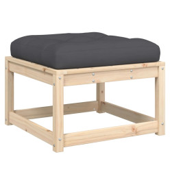 Salon de jardin 7 pcs avec coussins Bois de pin massif