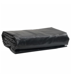 Bâche anthracite 2,5x4,5 m 600 g/m²