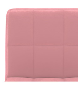 Tabourets de bar lot de 2 rose velours