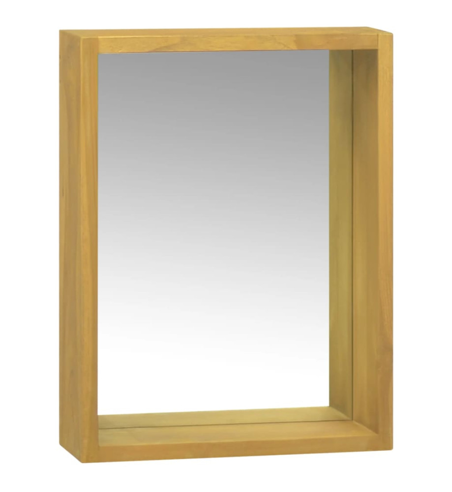 Armoire à miroir 30x10x40 cm Bois de teck solide