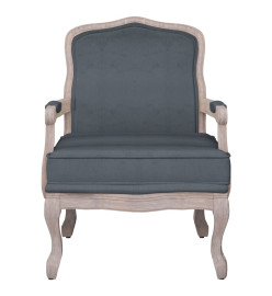 Fauteuil gris foncé 64x64x90 cm velours