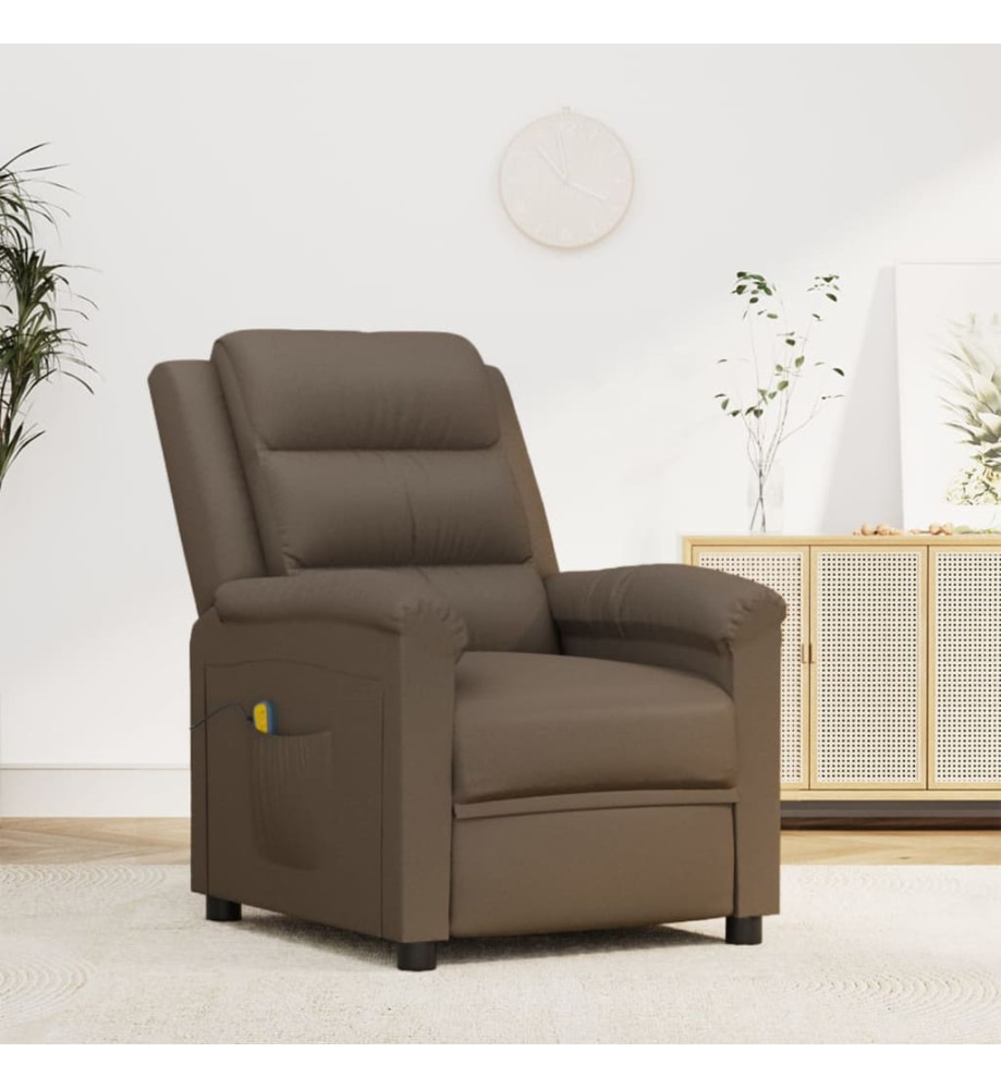 Fauteuil de massage Gris Similicuir