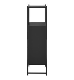 Armoire de salle de bain noir 33x33x120,5 cm bois d'ingénierie