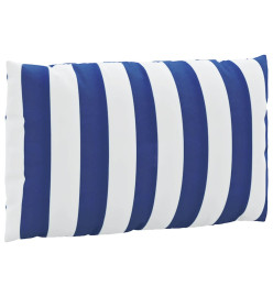 Coussins de palette 3 pcs rayures bleues/blanches tissu oxford