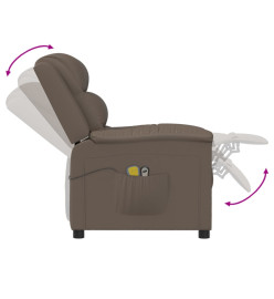 Fauteuil de massage électrique Gris Similicuir