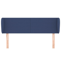 Tête de lit avec oreilles Bleu 103x23x78/88 cm Tissu