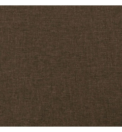 Tête de lit avec oreilles Marron Foncé 103x16x78/88 cm Tissu