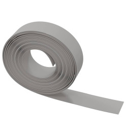 Bordures de jardin 4 pcs gris 10 m 15 cm polyéthylène