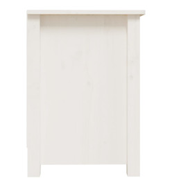 Meuble TV Blanc 70x36,5x52 cm Bois de pin massif