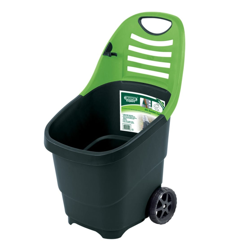 Draper Tools Expert Chariot de jardin 65 L Vert 78643