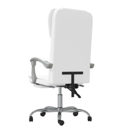 Fauteuil inclinable de bureau Blanc Similicuir