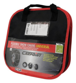 Carpoint Chaînes à neige antidérapantes KNN-50 9 mm Argenté