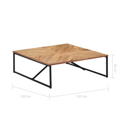 Table basse 110x110x36 cm Bois d'acacia solide