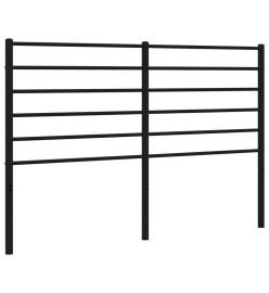 Tête de lit métal noir 120 cm