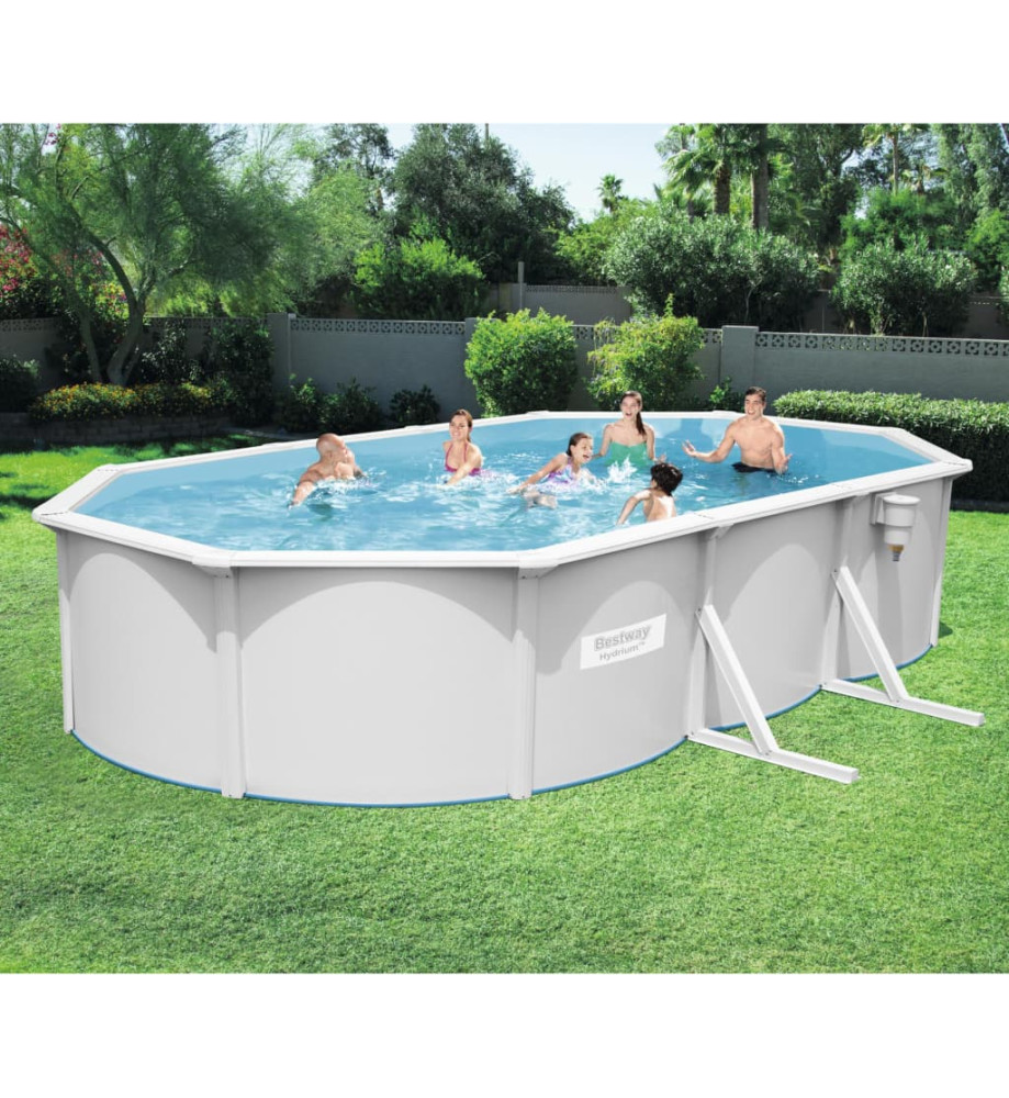 Bestway Piscine encadrée hors sol ovale Hydrium 610x360x120 cm