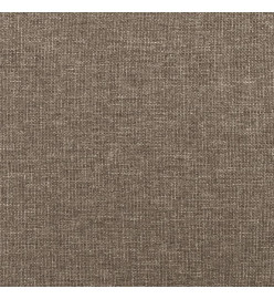 Sommier à ressorts de lit Taupe 200x200 cm Tissu