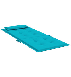 Coussins de chaise à dossier haut lot de 4 turquoise