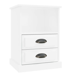 Tables de chevet 2 pcs blanc brillant 43x36x60 cm