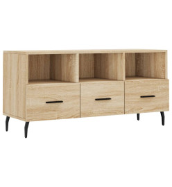 Meuble TV chêne sonoma 102x36x50 cm bois d'ingénierie