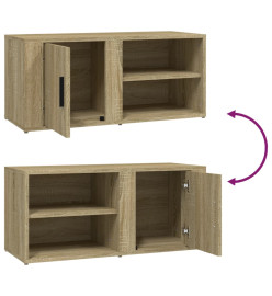 Meubles TV 2 pcs Chêne sonoma 80x31,5x36 cm Bois d'ingénierie