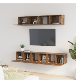 Ensemble de meubles TV 5 pcs Chêne fumé Bois d'ingénierie