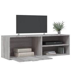 Meuble TV sonoma gris 120x34x37 cm bois d'ingénierie