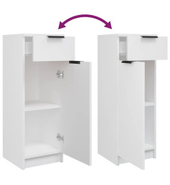 Meubles de salle de bain 5 pcs Blanc Bois d'ingénierie