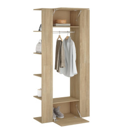 Armoires de couloir 2 pcs Chêne Sonoma Bois d'ingénierie