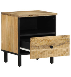 Table de chevet 40x33x46 cm Bois de manguier solide