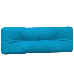 Coussins de palette 2 pcs bleu tissu