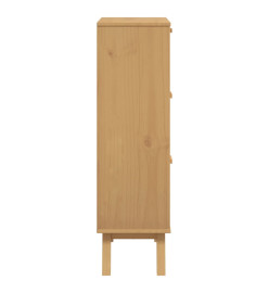 Armoire à chaussures OLDEN marron 55x35x120 cm bois pin massif