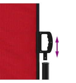 Auvent latéral rétractable rouge 180x600 cm