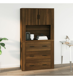 Armoire murale Chêne marron 80x33x80 cm Bois d'ingénierie