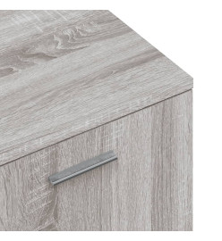 Meuble TV sonoma gris 120x34x37 cm bois d'ingénierie