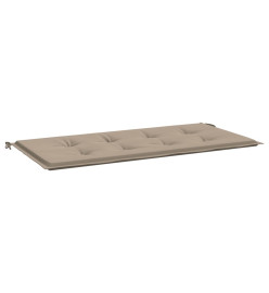 Coussin de banc de jardin taupe 120x50x3 cm tissu oxford