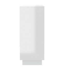 Buffet Blanc brillant 97x31x75 cm Aggloméré