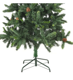 Sapin de Noël artificiel avec pommes de pin Vert 180 cm