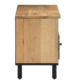 Meuble TV 100x33x46 cm bois massif de manguier