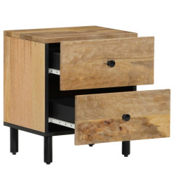 Table de chevet 40x33x46 cm Bois de manguier solide