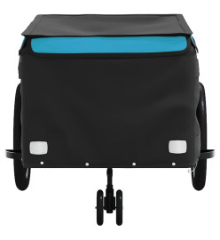 Remorque de vélo noir et bleu 45 kg fer