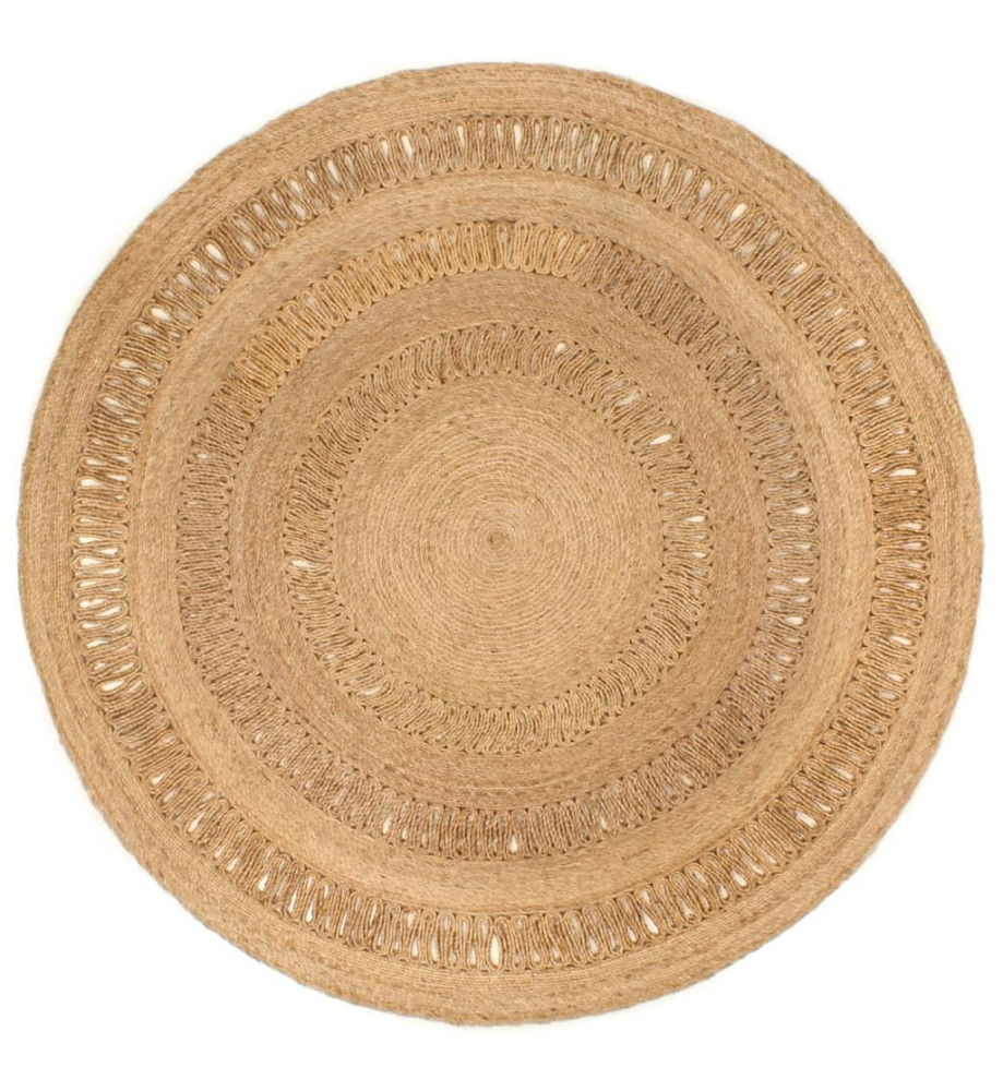 Tapis Jute tressé à la main 180 cm Rond